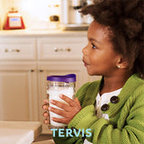 Tervis Clear & Colorful Lidded Made in USA Double Walled Insulated Travel Tumbler, Fuchsia Lid - 10oz Wavy