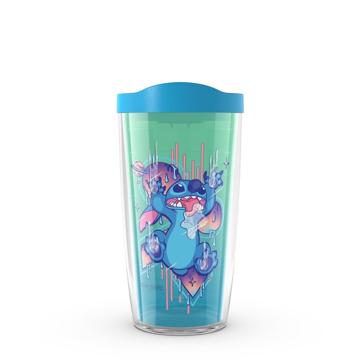Tervis Disney Lilo and Stitch #StayWeird Made in USA Double Walled Insulated Travel Tumbler, Classic - 16oz