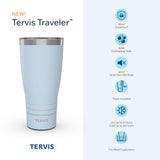 Tervis Traveler Golf Course Map Triple Walled Insulated Travel Tumbler, Stainless Steel