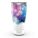 Tervis Traveler Paw Prints Triple Walled Insulated Travel Tumbler, Stainless Steel