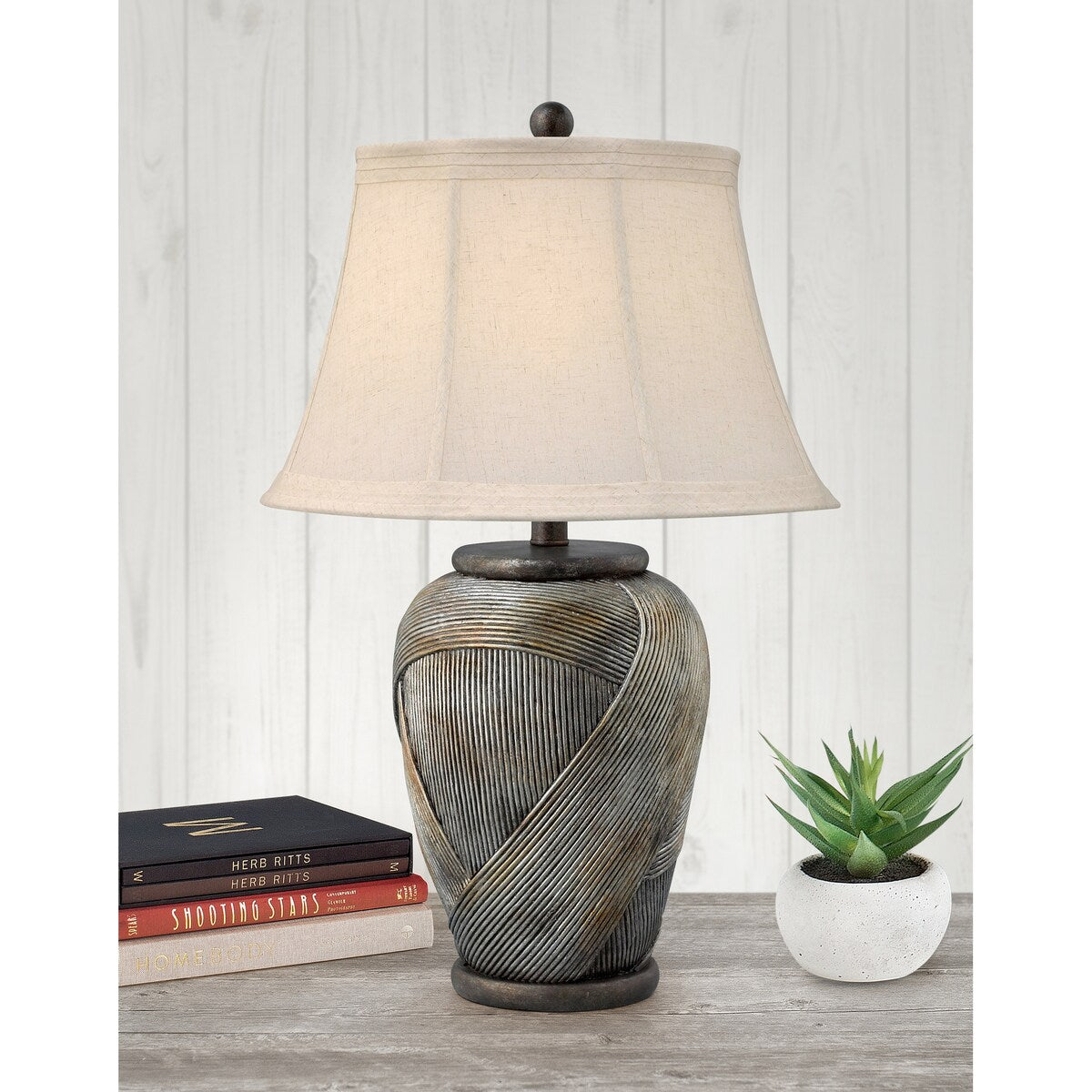 Tessere 30 in. Silver & Copper Medley Table Lamp
