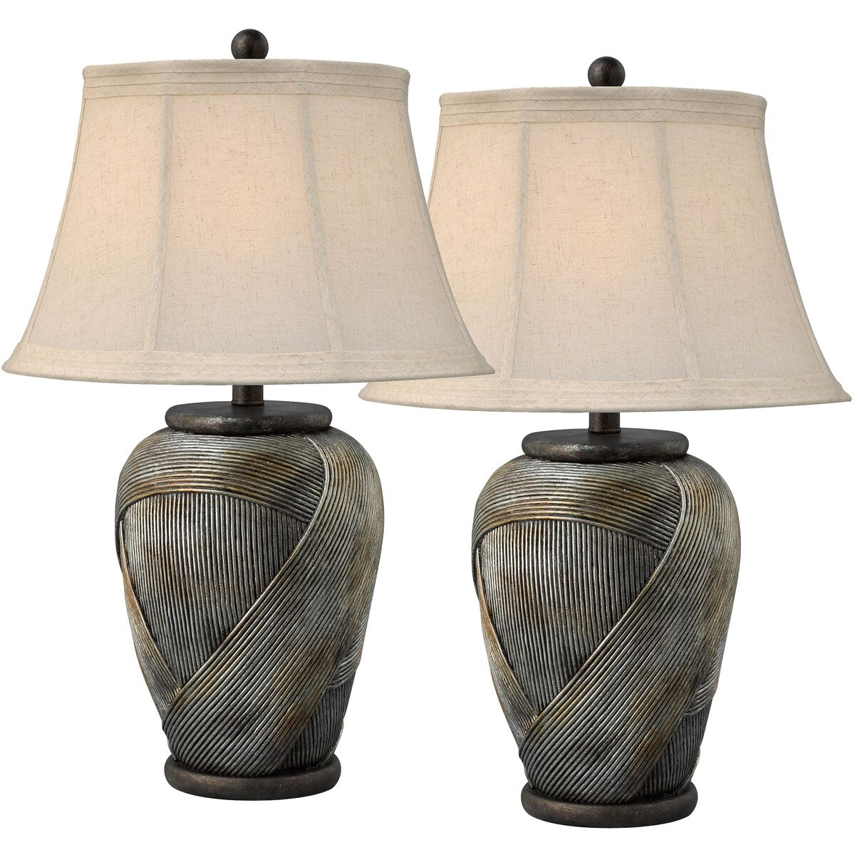 Tessere 30 in. Silver & Copper Medley Table Lamp