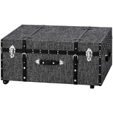Texture® Brand Trunk - Black Threaded White by DormCo