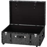 Texture® Brand Trunk - Black Threaded White by DormCo