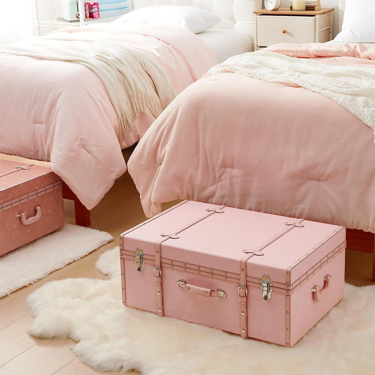 DormCo Texture Brand Trunk - Baby Mint - Large Martinique