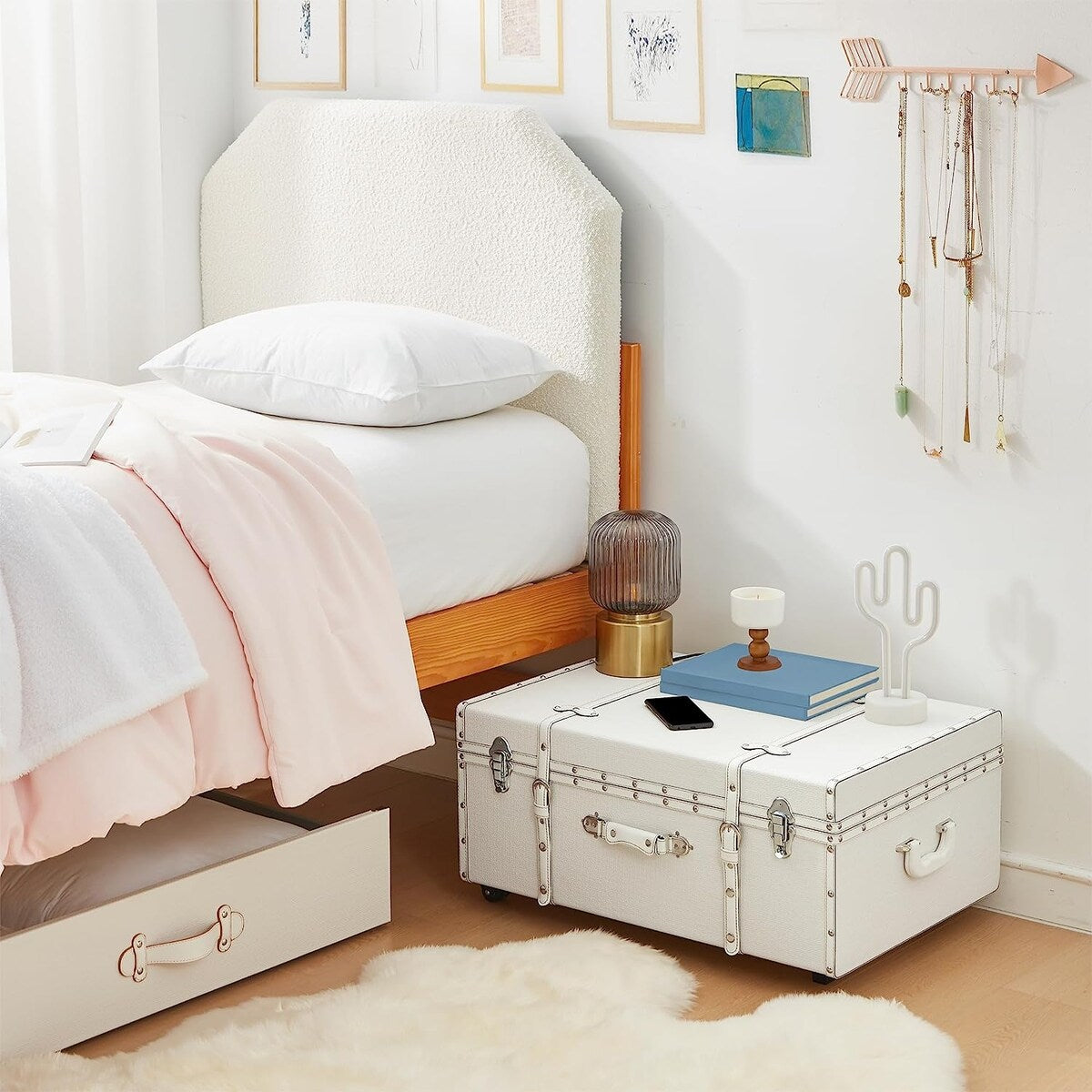 Texture® Brand Trunk - White Weave by DormCo