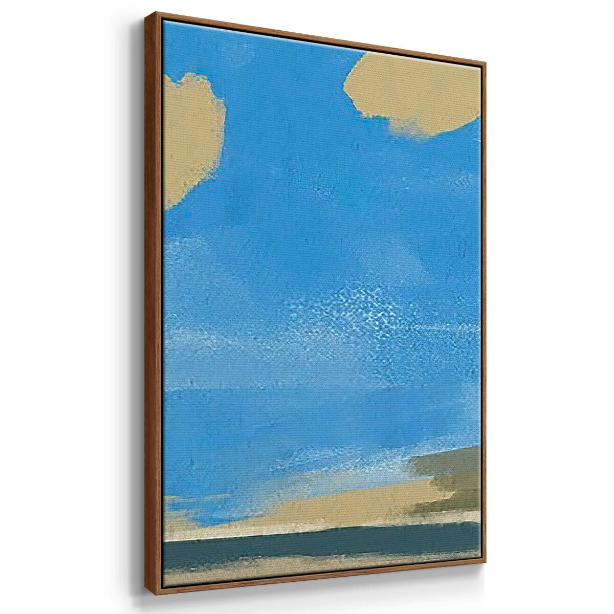 Textured Beachscape II - Multi Piece Framed Canvas
