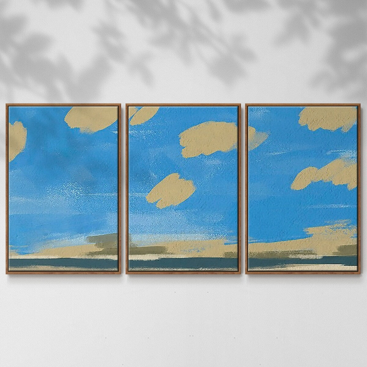 Textured Beachscape II - Multi Piece Framed Canvas