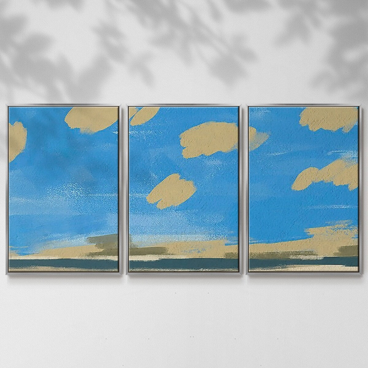 Textured Beachscape II - Multi Piece Framed Canvas