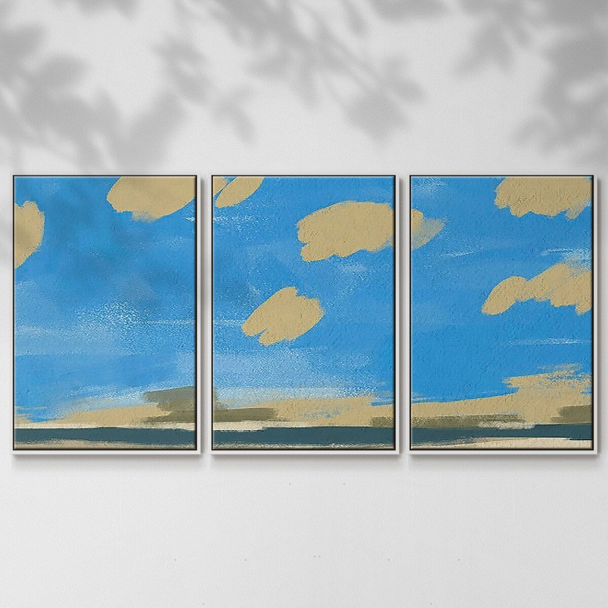 Textured Beachscape II - Multi Piece Framed Canvas