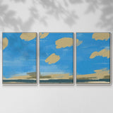 Textured Beachscape II - Multi Piece Framed Canvas