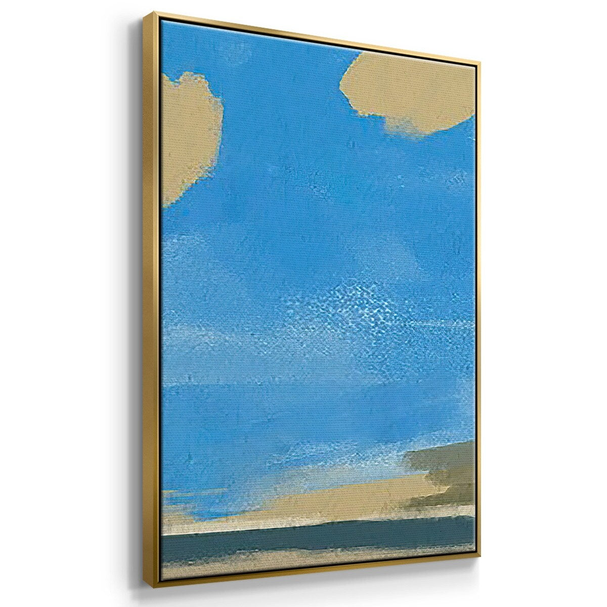Textured Beachscape II - Multi Piece Framed Canvas