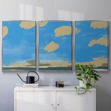 Textured Beachscape II - Multi Piece Framed Canvas