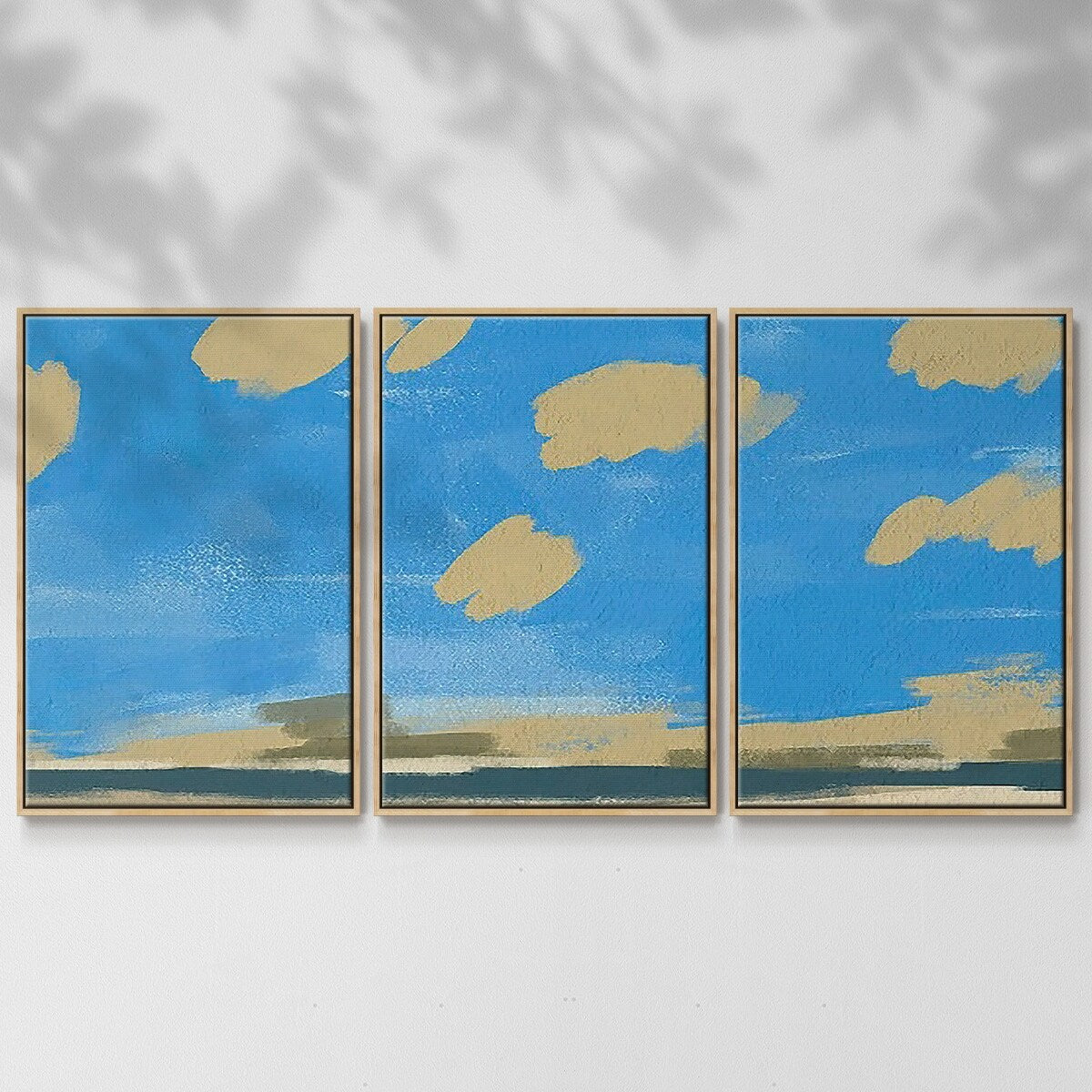 Textured Beachscape II - Multi Piece Framed Canvas