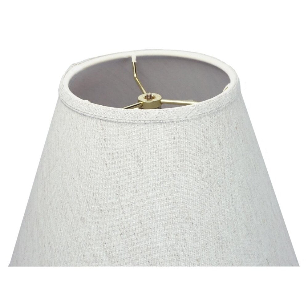Textured Oatmeal Linen 1 Light Swag Plug-In Pendant Hanging Lamp
