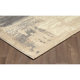 Textured Soft Polypropylene Abstract Rug