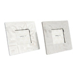 Textured & Embossed Square Metal Photo Frame