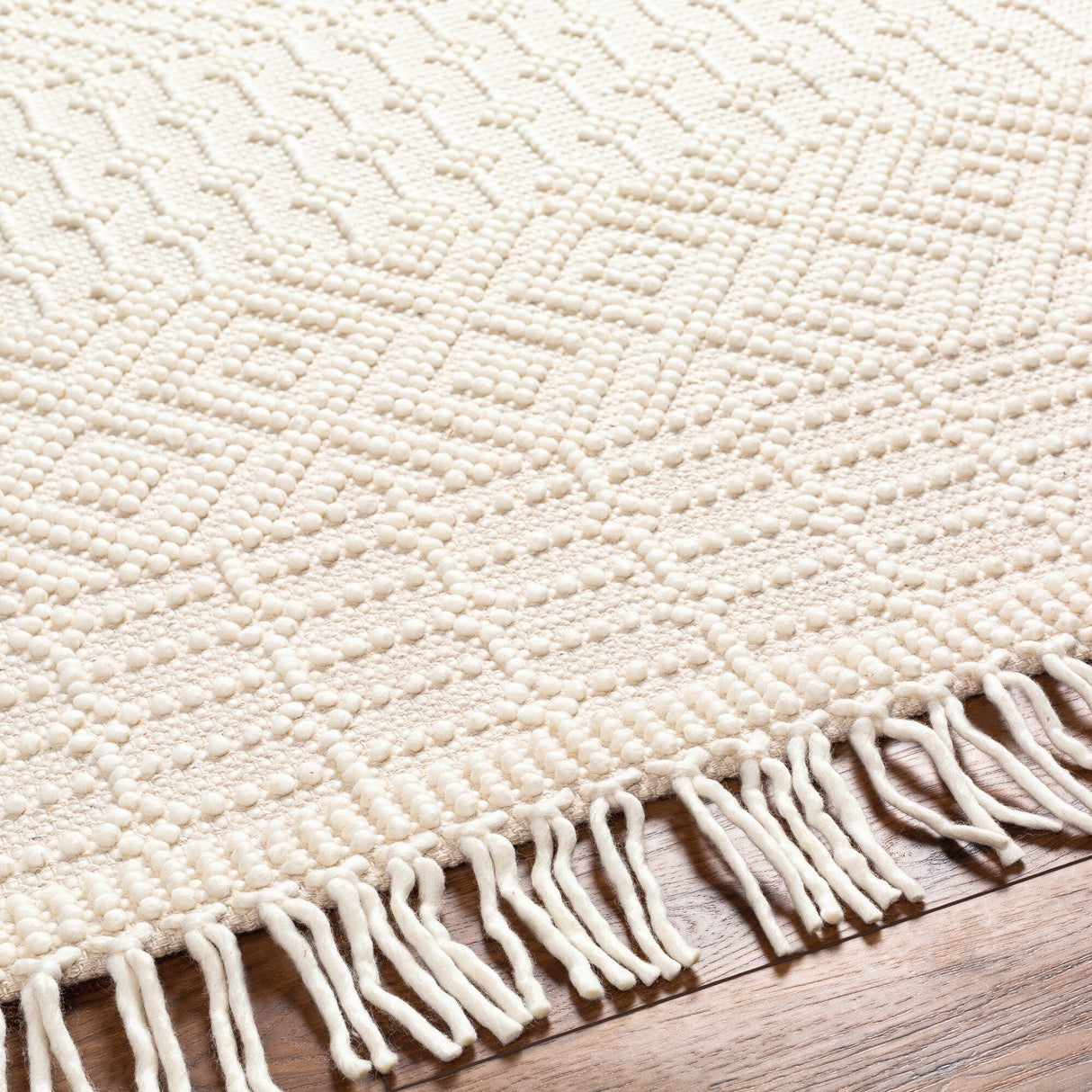 Thackery Handmade Farmhouse Stripe Wool Area Rug