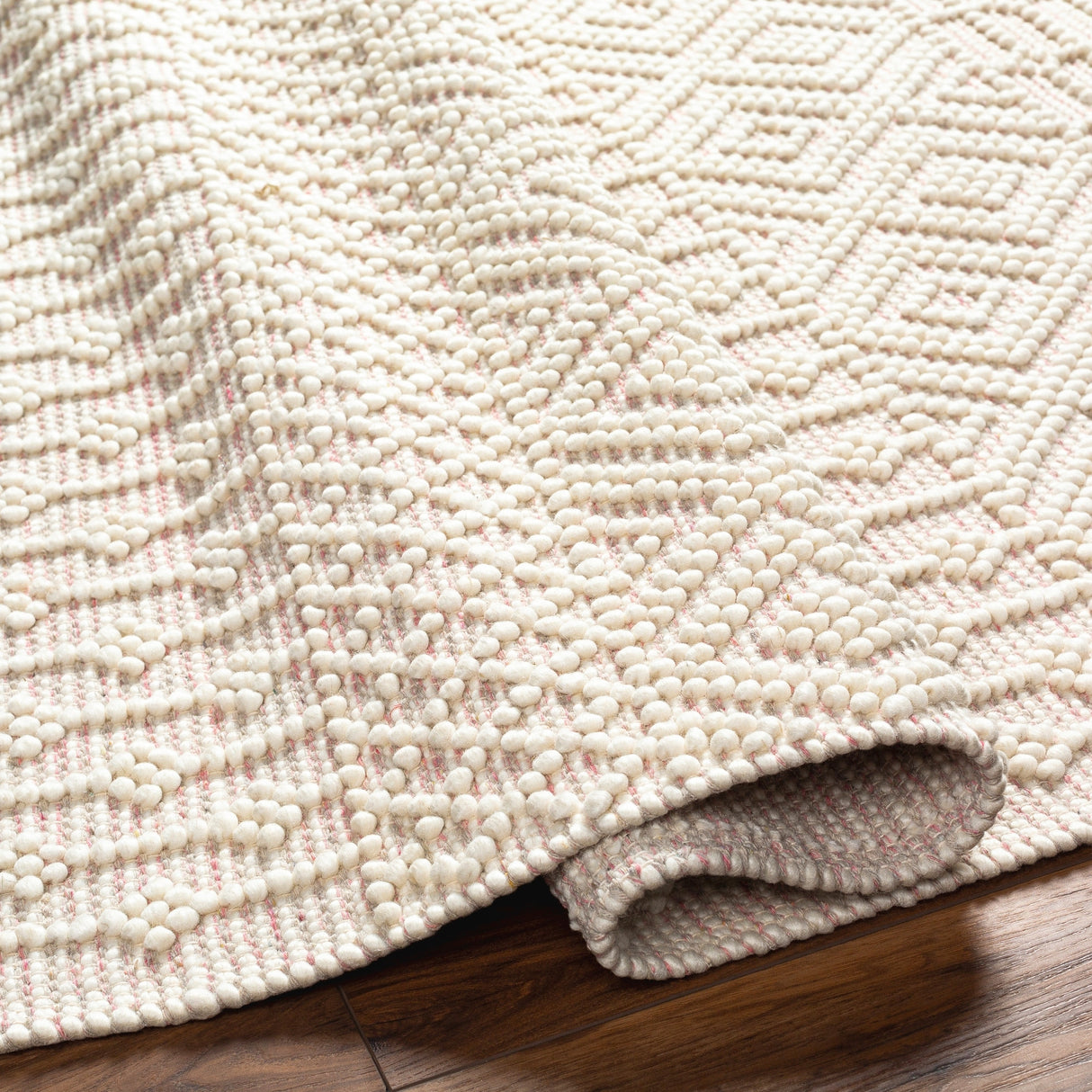 Thackery Handmade Farmhouse Stripe Wool Area Rug