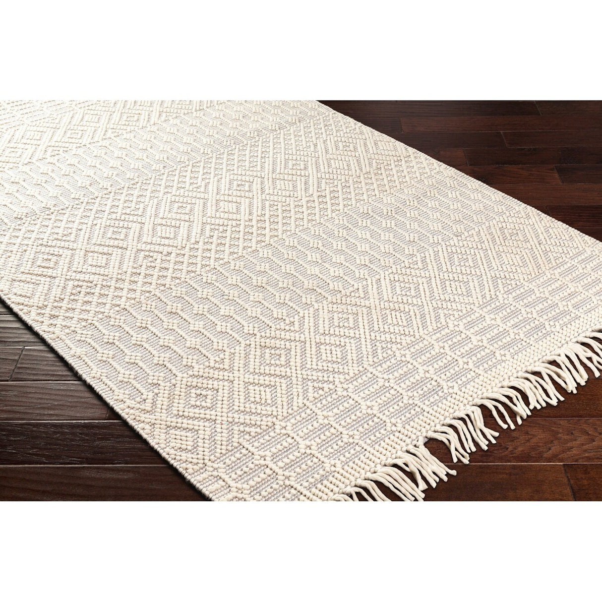 Thackery Handmade Farmhouse Stripe Wool Area Rug