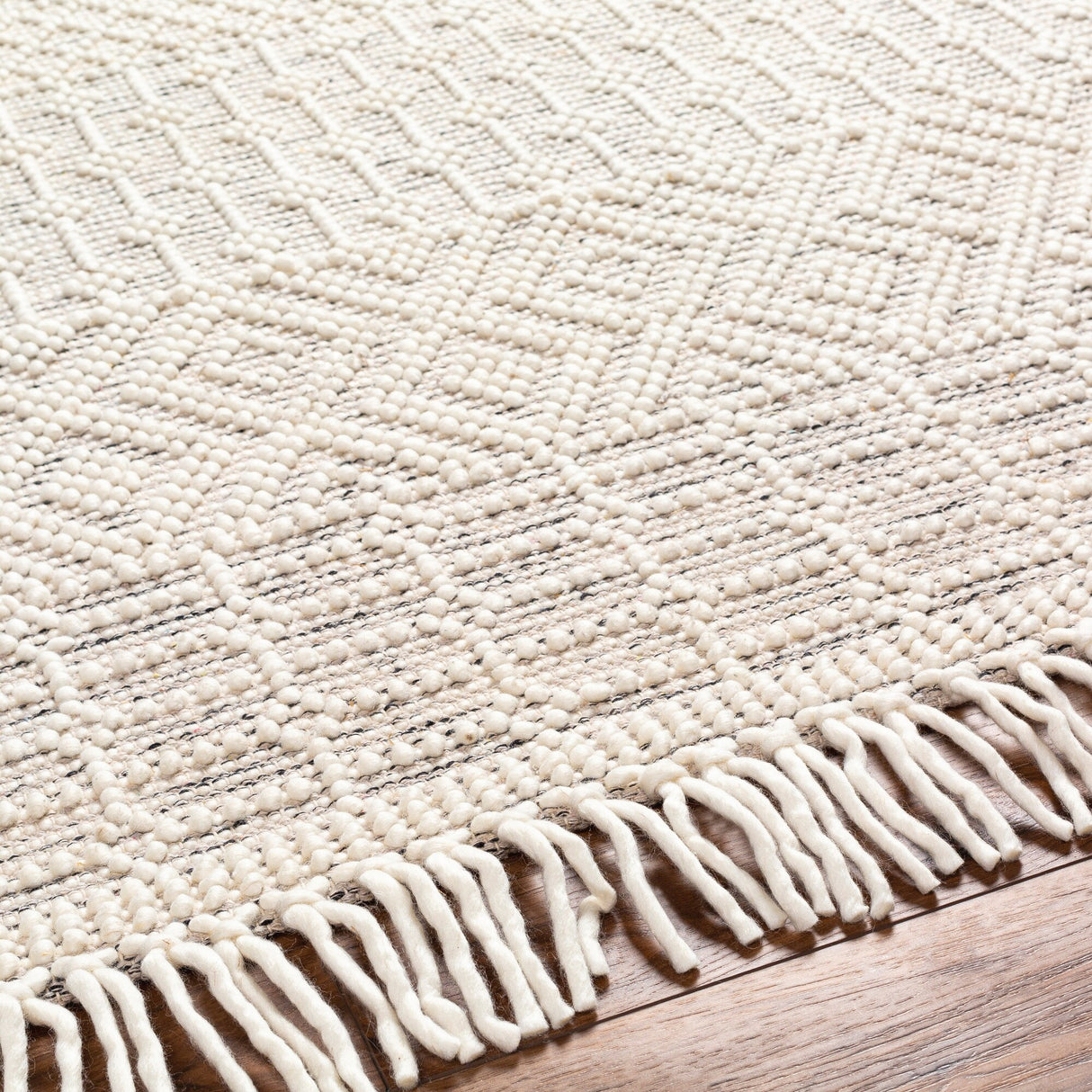 Thackery Handmade Farmhouse Stripe Wool Area Rug