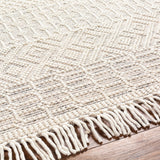 Thackery Handmade Farmhouse Stripe Wool Area Rug