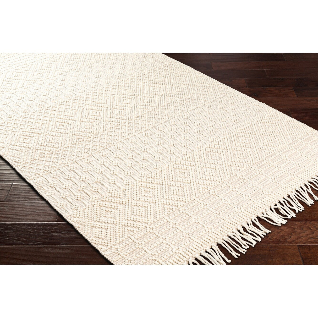 Thackery Handmade Farmhouse Stripe Wool Area Rug