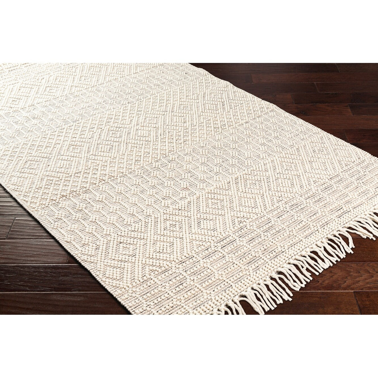 Thackery Handmade Farmhouse Stripe Wool Area Rug