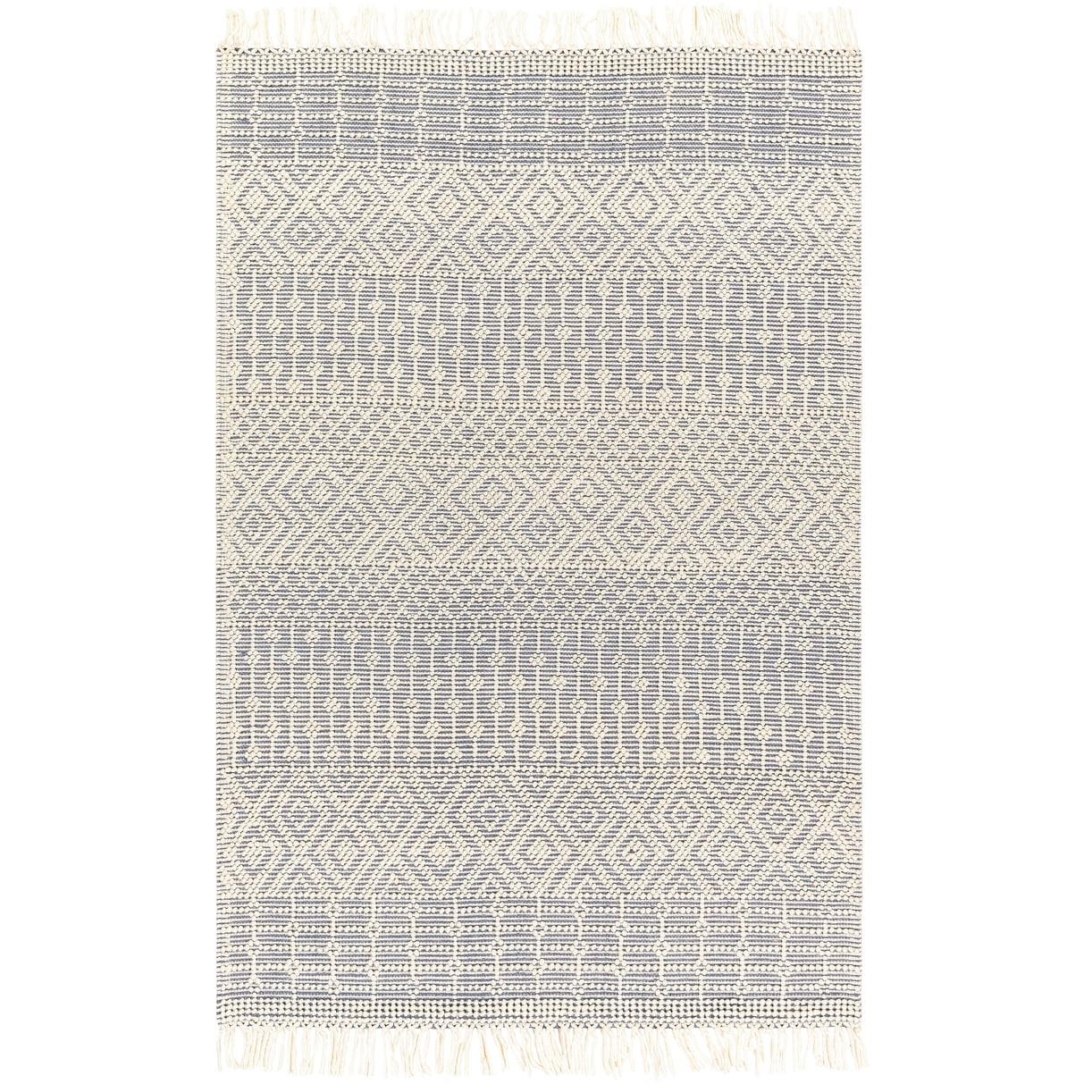Thackery Handmade Farmhouse Stripe Wool Area Rug