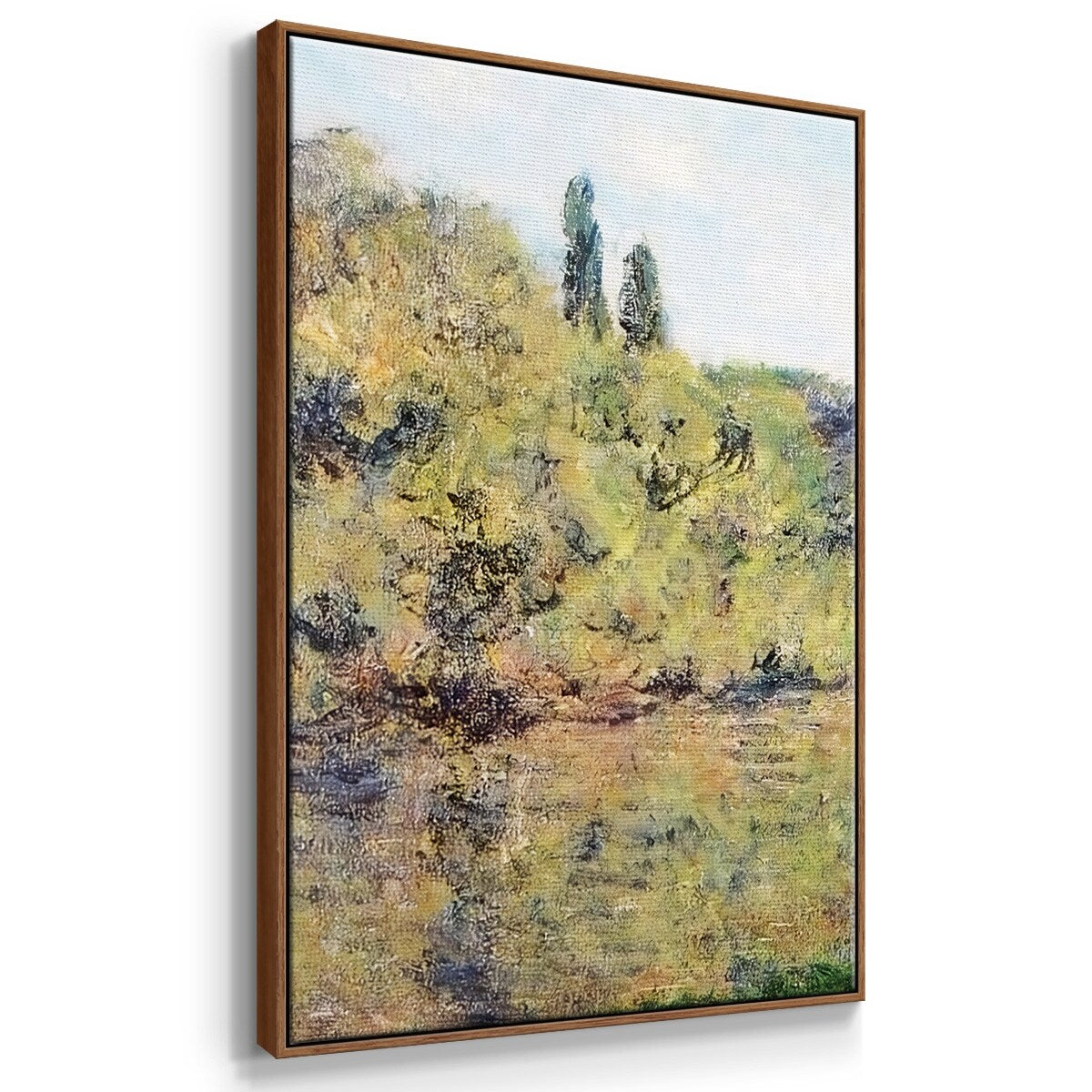 The Arm of the Seine at Jeufosse, Afternoon, 1884 - Multi Piece Framed Canvas