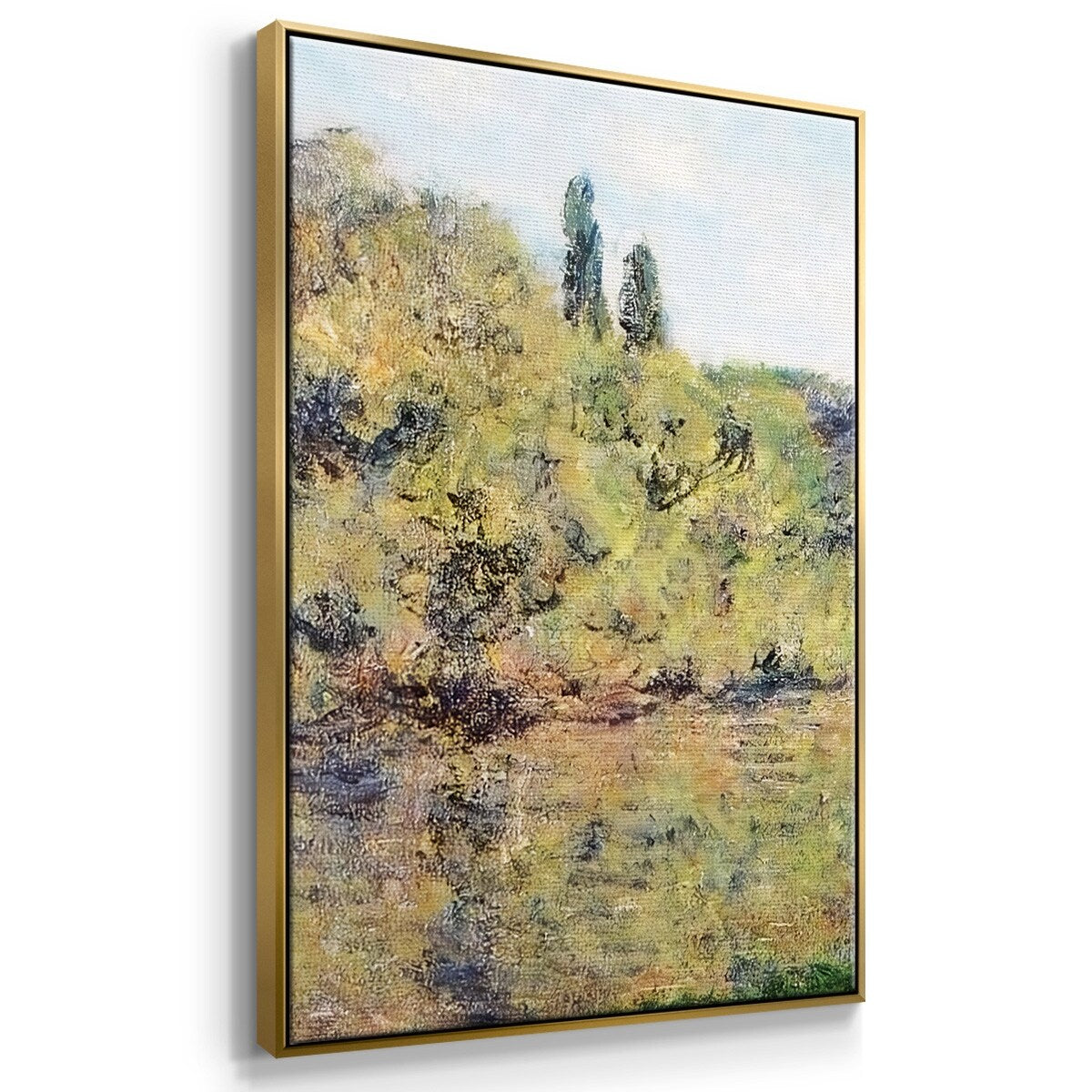 The Arm of the Seine at Jeufosse, Afternoon, 1884 - Multi Piece Framed Canvas