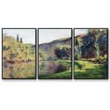 The Arm of the Seine at Jeufosse, Afternoon, 1884 - Multi Piece Framed Canvas