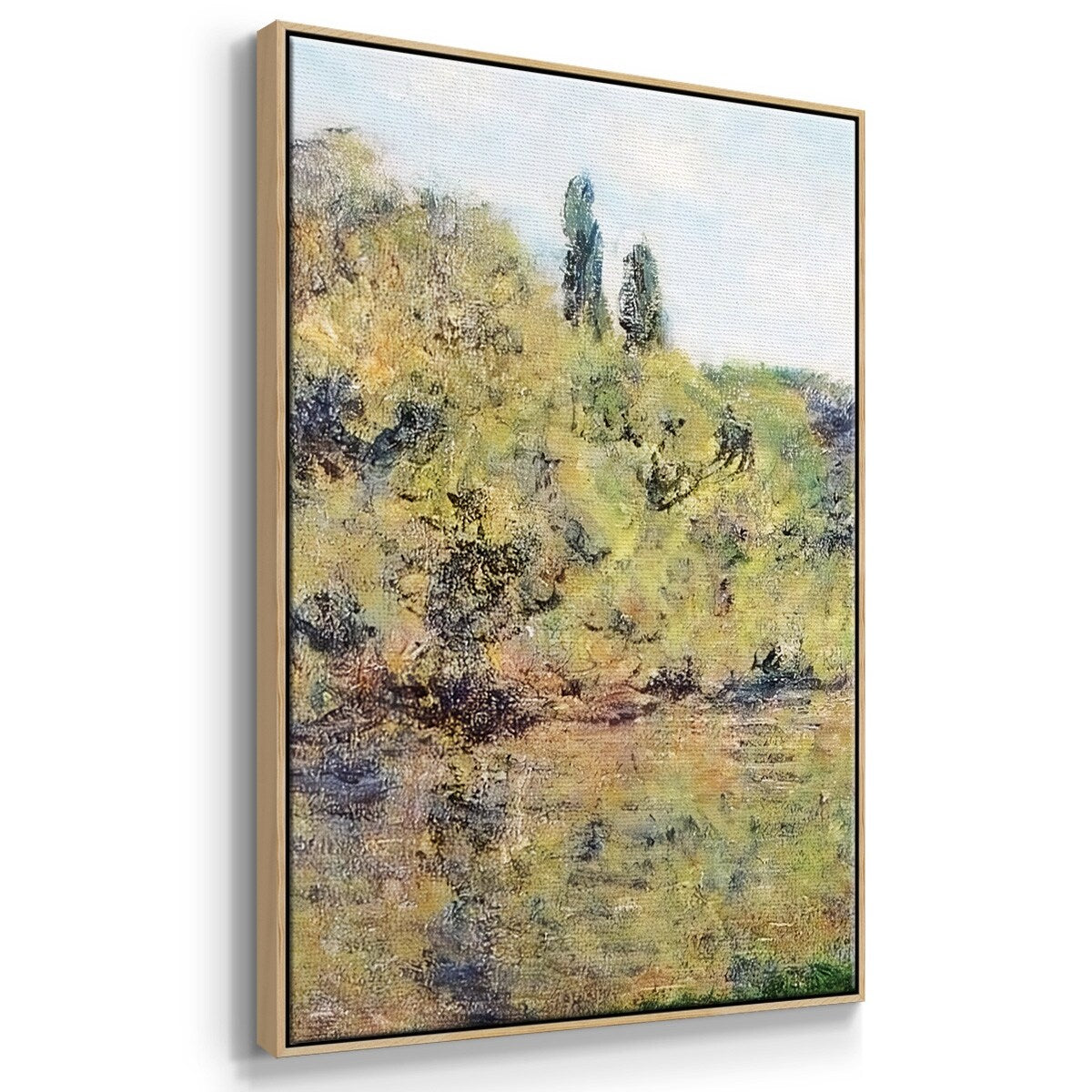 The Arm of the Seine at Jeufosse, Afternoon, 1884 - Multi Piece Framed Canvas