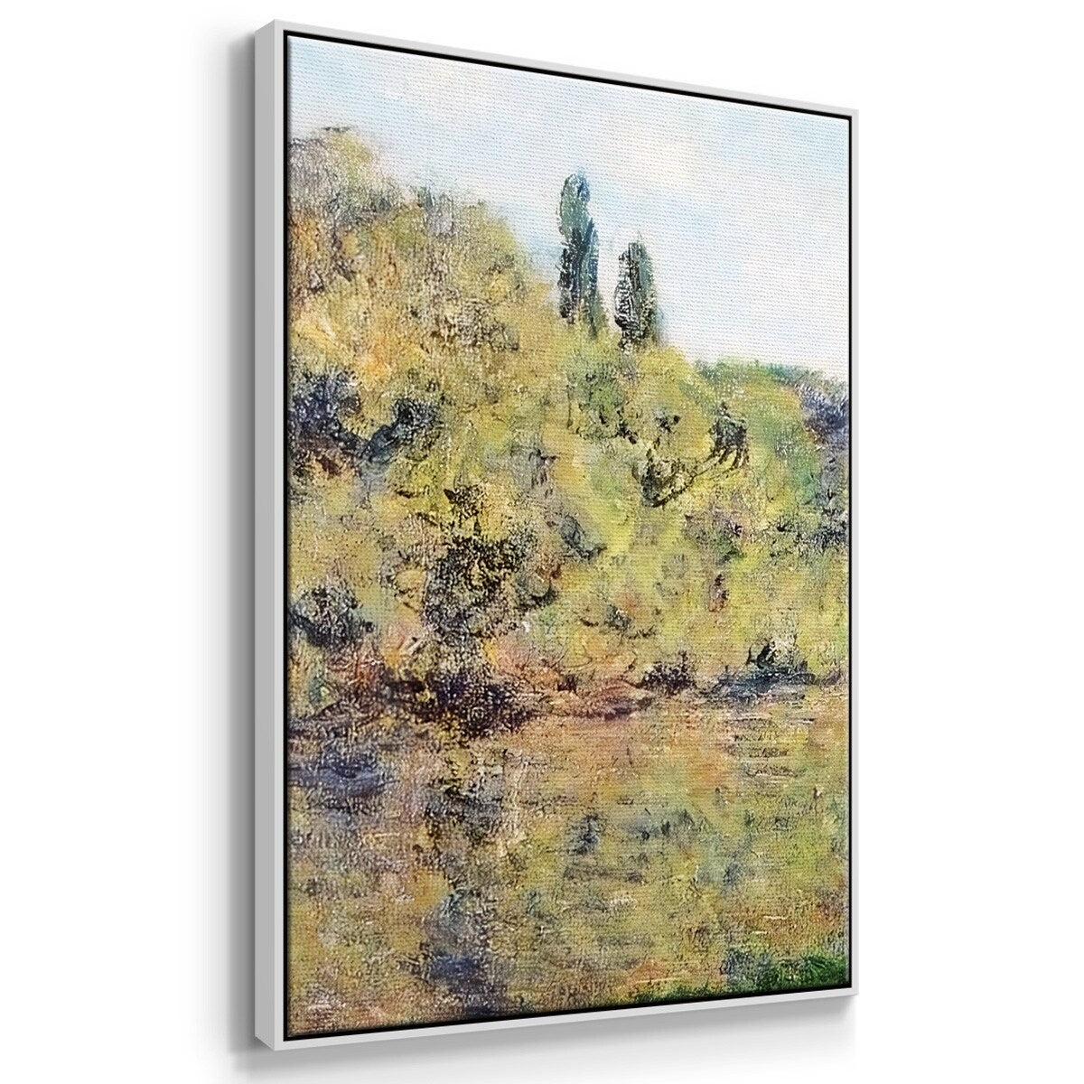 The Arm of the Seine at Jeufosse, Afternoon, 1884 - Multi Piece Framed Canvas
