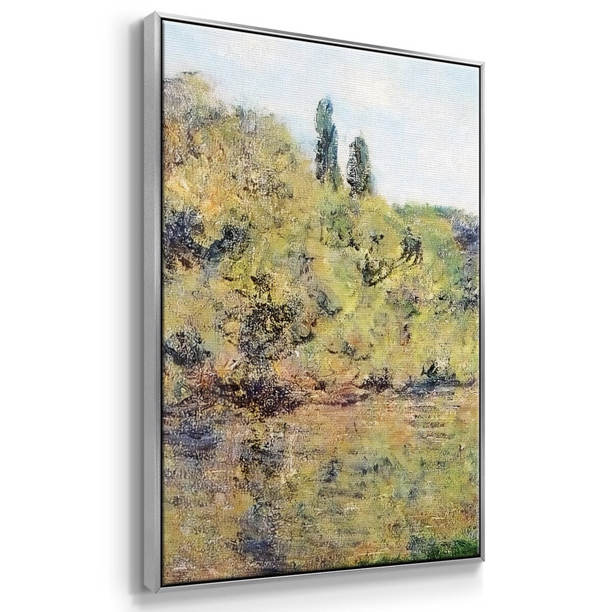 The Arm of the Seine at Jeufosse, Afternoon, 1884 - Multi Piece Framed Canvas