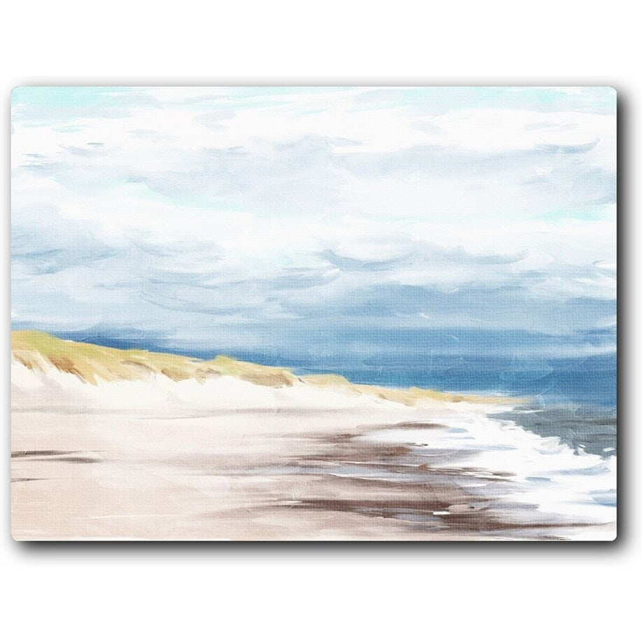 The Beach In Calm 20x16 Gallery Wrapped Stretched Canvas