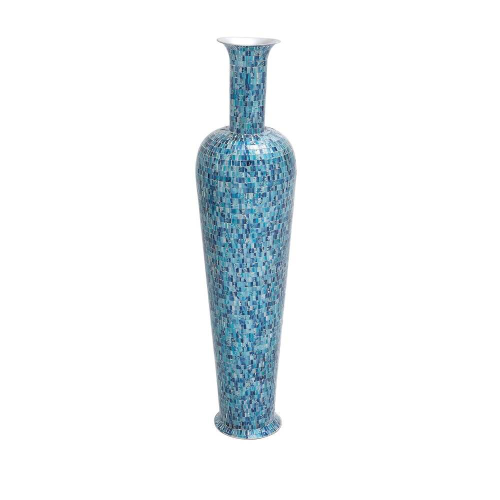 The Bright Metal Mosaic Turquoise Vase