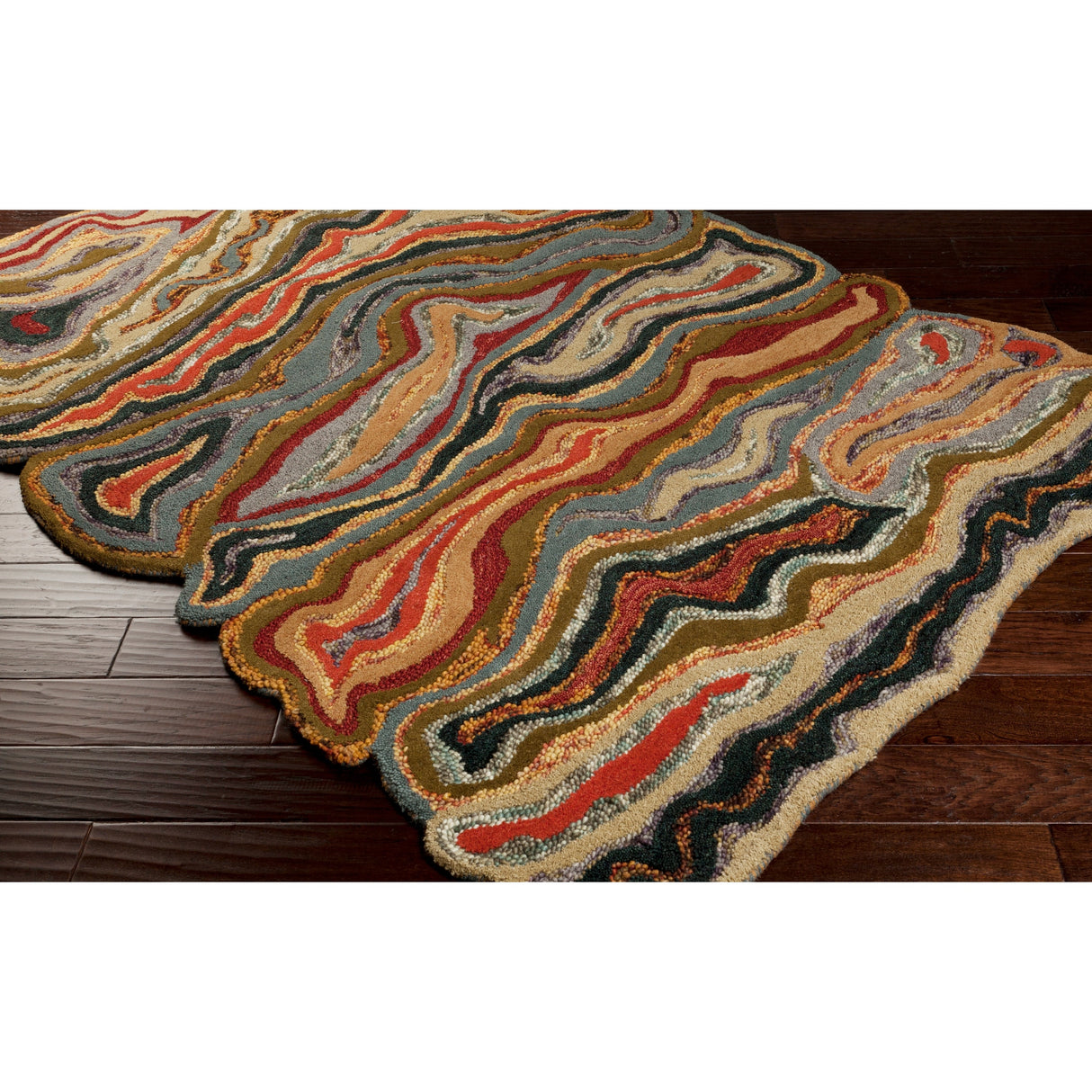 The Curated Nomad Alvarado Hand-tufted Novelty Wool Geode Area Rug - 3'3" x 5'3"