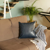 The Curated Nomad Baywood Faux Leather Pillow Cover