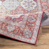 The Curated Nomad Lessingia Vintage Diamond Trellis Area Rug