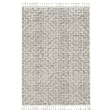 The Curated Nomad Roehamp Textured Moroccan Rug with Fringe