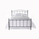 The Curated Nomad Rosa Metal Bed in Matte Black Finish