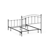 The Curated Nomad Rosa Metal Bed in Matte Black Finish