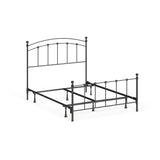 The Curated Nomad Rosa Metal Bed in Matte Black Finish