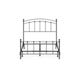 The Curated Nomad Rosa Metal Bed in Matte Black Finish