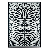 Nuloom Zebra Animal Print Black and White Rug
