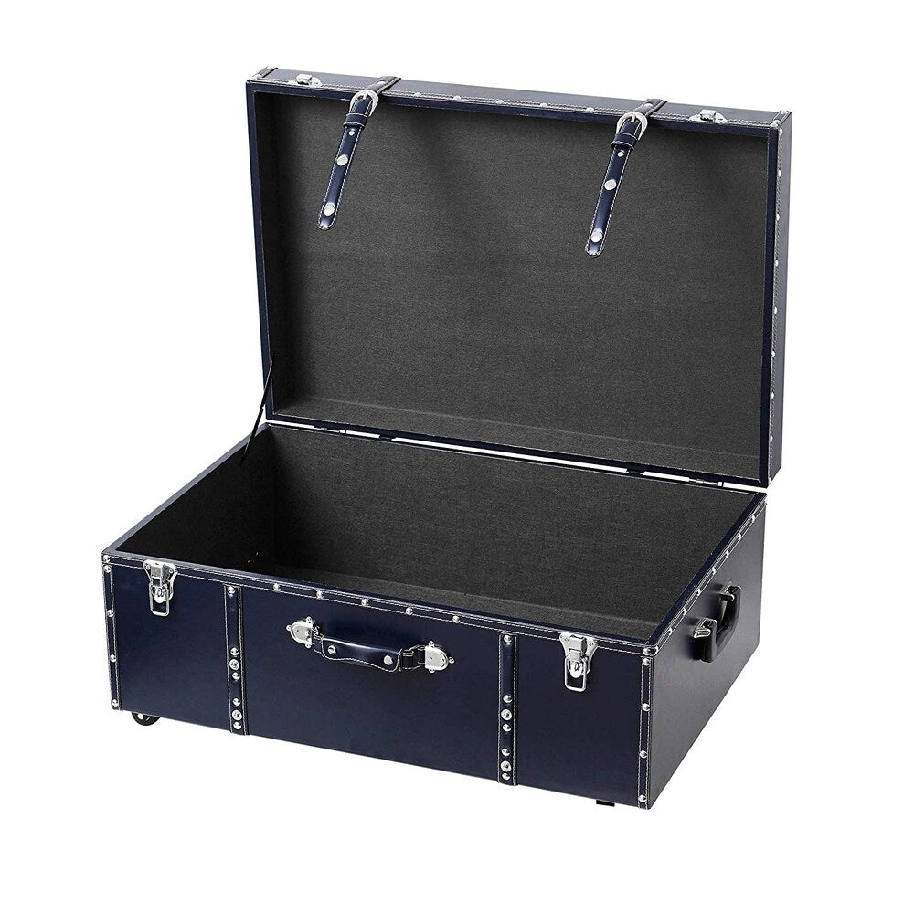 The Designer Wheeled Trunk - Midnight Navy