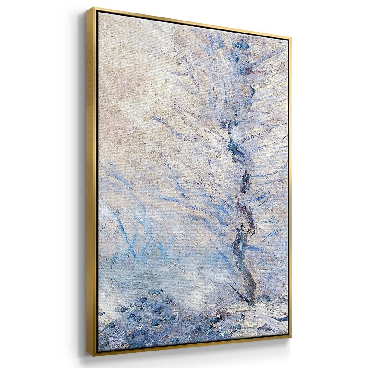 The Entrance to Giverny under the Snow, 1885 - Multi Piece Framed Canvas