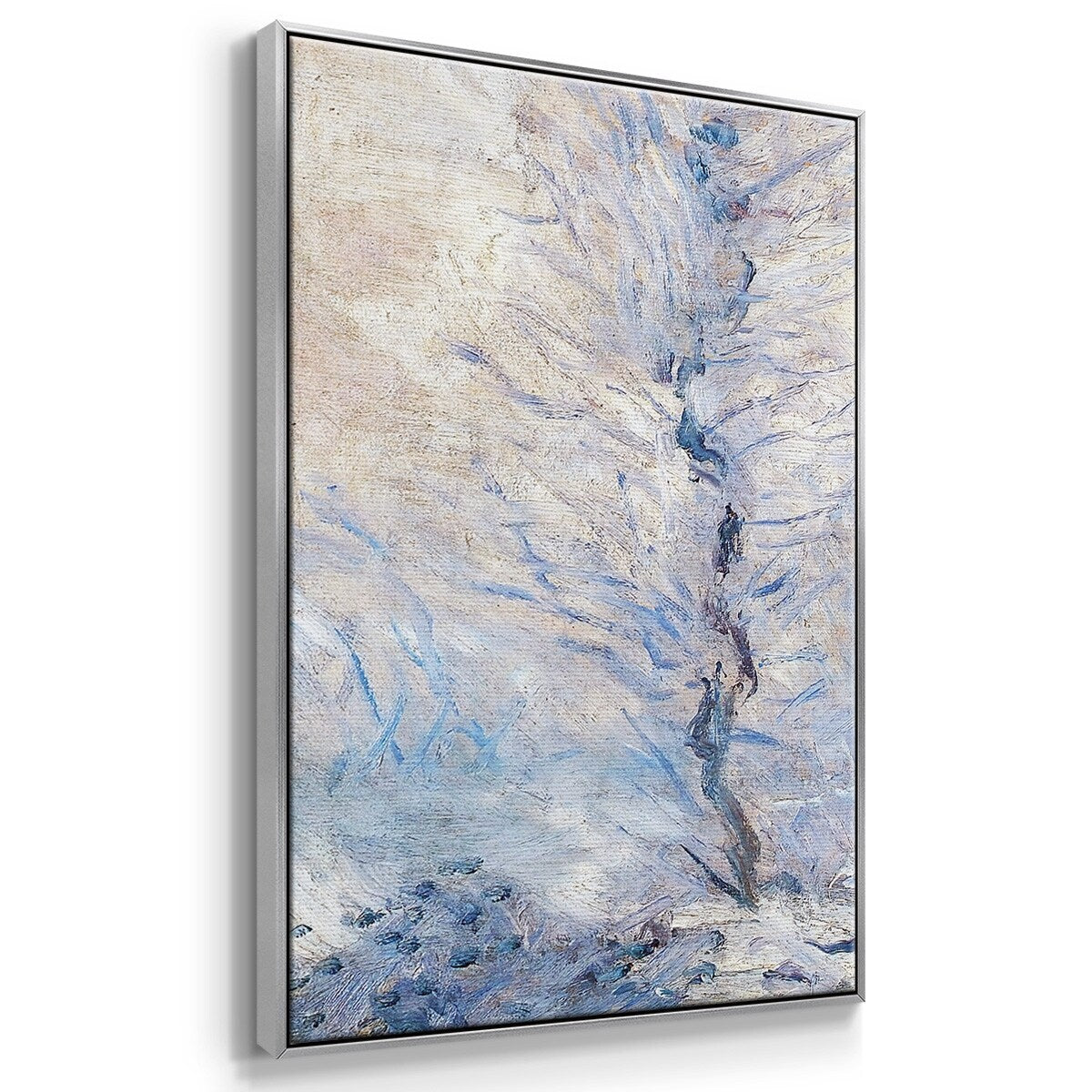 The Entrance to Giverny under the Snow, 1885 - Multi Piece Framed Canvas