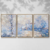 The Entrance to Giverny under the Snow, 1885 - Multi Piece Framed Canvas